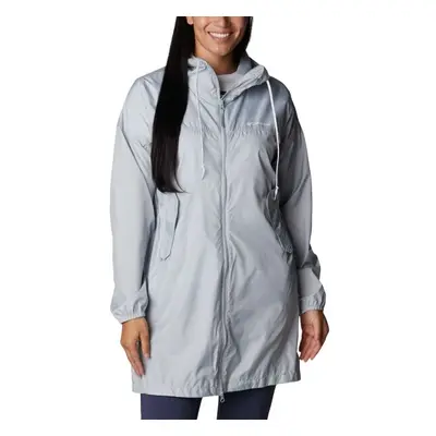 Columbia FLASH CHALLENGER LONG WINDBREAKER Női kabát, szürke, méret