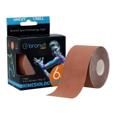 BronVit SPORT KINESIO TAPE CLASSIC Kineziológiai tapasz, barna, méret