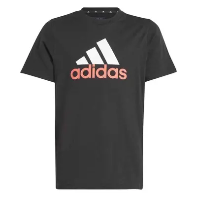 adidas ESSENTIALS TWO-COLOR BIG LOGO COTTON T-SHIRT Junior póló, fekete, méret