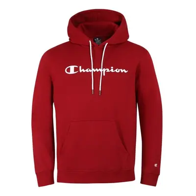 Champion FALL POLY FLEECE HOODED SWEATSHIRT Férfi pulóver, piros, méret