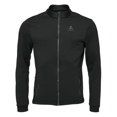 Odlo MID LAYER FULL ZIP BERRA Férfi cipzáras pulóver, fekete, méret