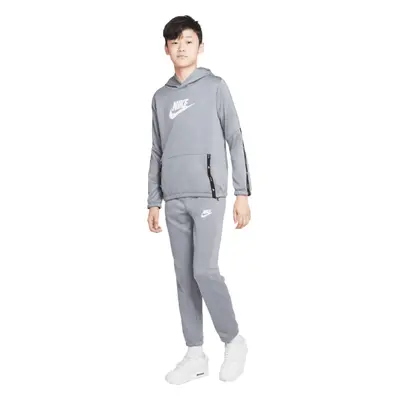 Nike NSW TRACKSUIT POLY BACK Fiú melegítő szett, szürke, méret