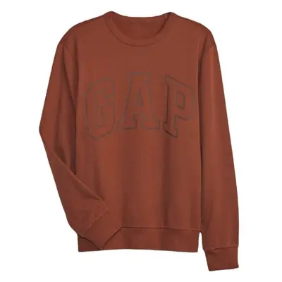 GAP CREWNECK LOGO Férfi pulóver, barna, méret