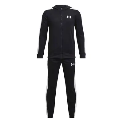 Under Armour KNIT HOODED TRACK SUIT Fiú melegítő szett, fekete, méret