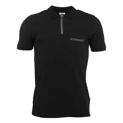 Umbro ZIP POLO Férfi galléros póló, fekete, méret