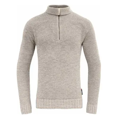 Devold BISPEN WOOL ZIP NECK Férfi gyapjú pulóver, szürke, méret