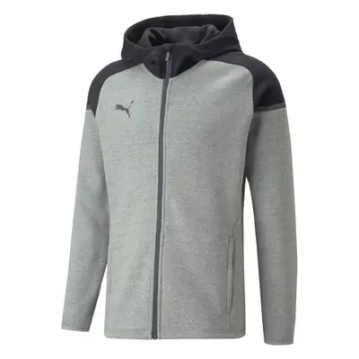 Puma TEAMCUP CASUALS HOODED JACKET Férfi kabát edzésre, sötétszürke, méret