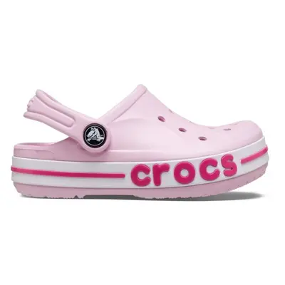 Crocs BAYABAND CLOG K Gyerek papucs, rózsaszín, méret 28/29