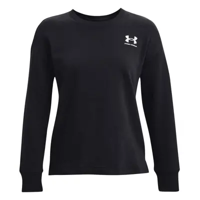 Under Armour RIVAL FLEECE OVERSIZE CREW Női pulóver, fekete, méret