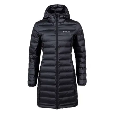 Columbia LAKE DOWN LONG HOODED JACKET Női tollkabát, fekete, méret