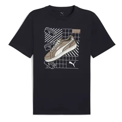 Puma GRAPHIC SNEAKER TEE Férfi póló, sötétkék, méret