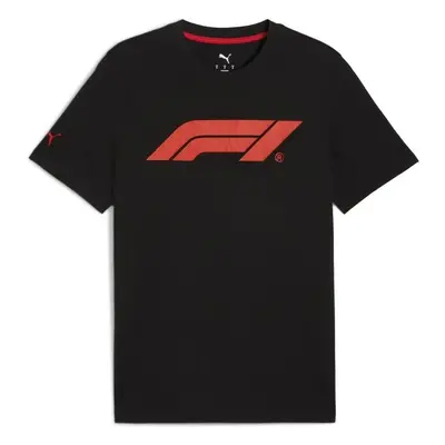 Puma F1 ESSENTIALS LOGO TEE Férfi póló, fekete, méret