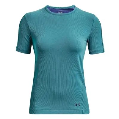 Under Armour RUSH SEAMLESS Női póló, türkiz, méret