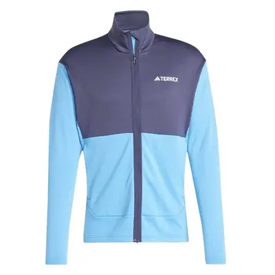 adidas TERREX MULTI LIGHT FLEECE FULL-ZIP Férfi kabát, világoskék, méret