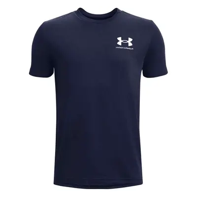 Under Armour SPORTSTYLE LEFT CHEST SS Rövidujjú fiú póló, sötétkék, méret