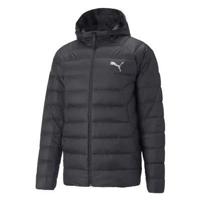 Puma PACKLITE HOODED DOWN JACKET Férfi dzseki, fekete, méret