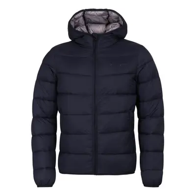 Champion PLAIN WOVEN NYLON HOODED JACKET Férfi télikabát, sötétkék, méret