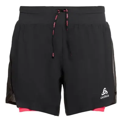 Odlo W AXALP TRAIL INCH 2IN1 SHORT Női az 1-ben futóshort, fekete, méret