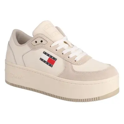 Tommy Hilfiger TJW FLATFORM MAT MIX Női teniszcipő, bézs, méret