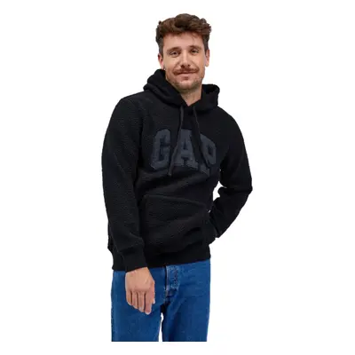 GAP V-GAP SHERPA PO HOOD Férfi pulóver, fekete, méret