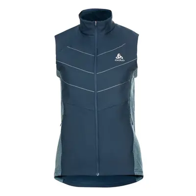 Odlo W RUN EASY S-THERMIC VEST Női mellény futáshoz, kék, méret