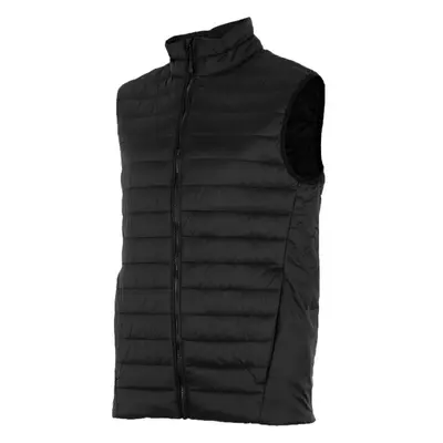 4F MENS JACKETS Férfi tollmellény, fekete, méret