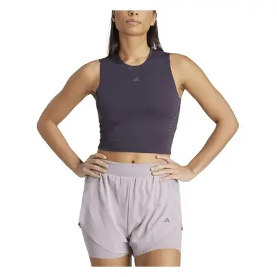 adidas HIIT CROP TANK Női ujjatlan felső edzéshez, fekete, méret