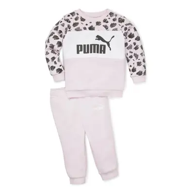 Puma ESS+ MATES INFANTS JOGGER FL DESERT Gyerek melegítő szett, rózsaszín, méret