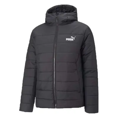 Puma ESSENTIALS HOODED PADDED Férfi téli dzseki, fekete, méret