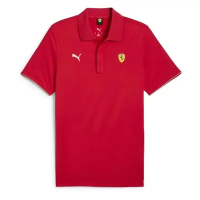 Puma FERRARI RACE CLOUDSPUN POLO Férfi galléros póló, piros, méret