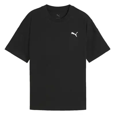 Puma WARDROBE ESS RELAXED TEE G Lány póló, fekete, méret