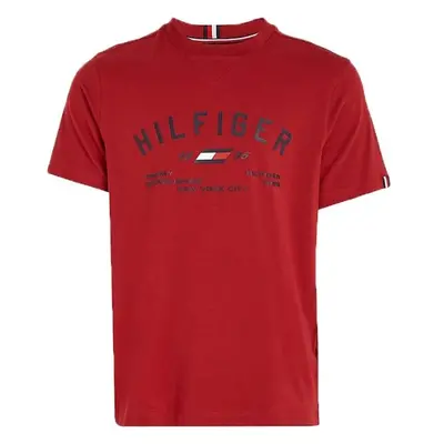 Tommy Hilfiger GRAPHIC S/S TEE Férfi póló, piros, méret