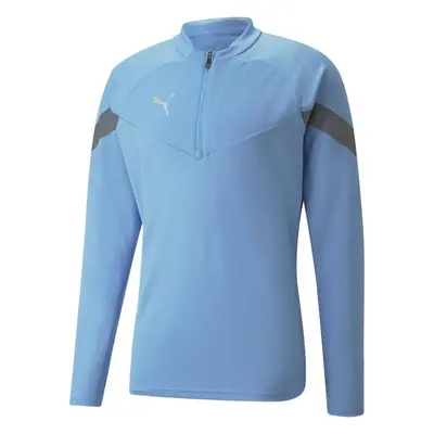 Puma TEAMFINAL TRAINING 1/4 ZIP TOP Férfi sportfelső, világoskék, méret