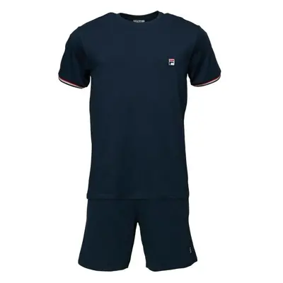 Fila JERSEY STRETCH SS T-SHIRT FRENCH TERRY HORTS PYJAMAS Férfi pizsama, sötétkék, méret