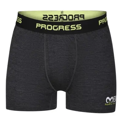 PROGRESS MERINO BOXER Férfi merinó boxeralsó, fekete, méret