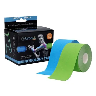 BronVit SPORT KINESIO TAPE SET 5CM X M Kineziológiai tape szett, kék, méret