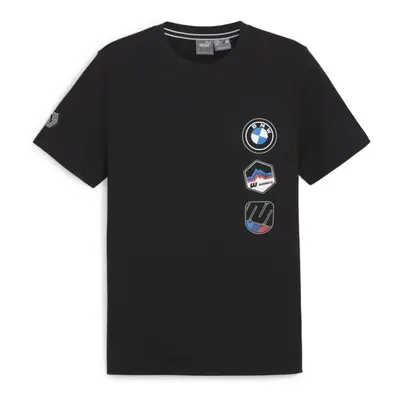 Puma BMW MOTORSPORT GARAGE CREWGRAPHIC TEE Férfi póló, fekete, méret