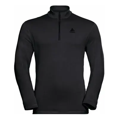 Odlo MID LAYER 1/2 ZIP BERRA Férfi pulóver, fekete, méret