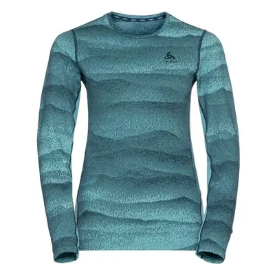 Odlo BL TOP CREW NECK L/S WHISTLER ECO Női funkcionális felső, kék, méret