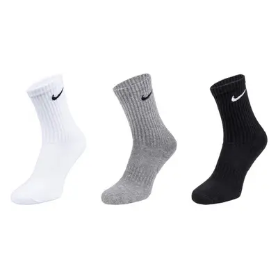 Nike EVERYDAY CUSH CREW 3PR U Zokni, fekete, méret