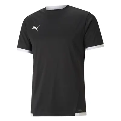 Puma TEAM LIGA JERSEY Férfi futballpóló, fekete, méret