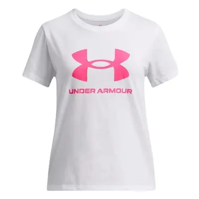 Under Armour BIG LOGO Lány póló, fehér, méret