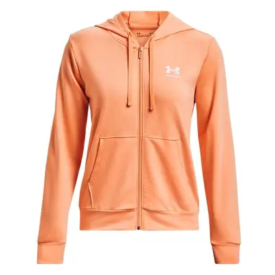 Under Armour RIVAL TERRY FZ HOODIE Női pulóver, narancssárga, méret