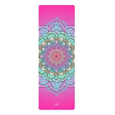 YOGGYS TRAVEL YOGA MAT 1.5 MM LOTUS BLOSSOM Utazó jógamatrac, rózsaszín, méret