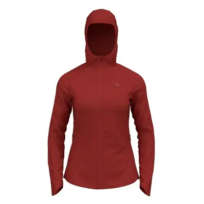 Odlo W ASCENT PW MID LAYER HOODY Női cipzáras felső, piros, méret