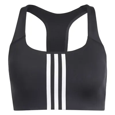 adidas POWERIMPACT 3-STRIPES BRA Női sportmelltartó, fekete, méret