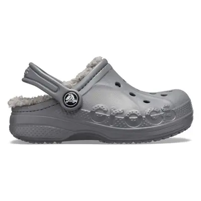 Crocs BAYA LINED CLOG K Gyerek papucs, szürke, méret 30/31