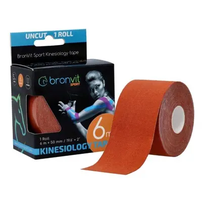 BronVit SPORT KINESIO TAPE CLASSIC Kineziológiai tapasz, barna, méret