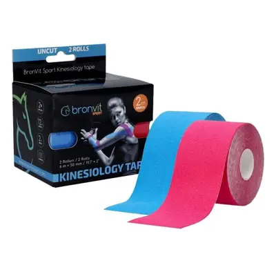 BronVit SPORT KINESIO TAPE SET 5CM X M Kineziológiai tape szett, kék, méret