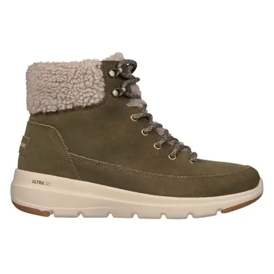 Skechers GLACIAL ULTRA - WOODLANDS Női téli cipő, khaki, méret